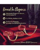 Ardor Silicone Red Wrist & Ankle Restraints