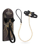 Ardor Silicone Black Bow Collar & Leash