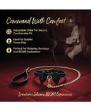 Ardor Silicone Black Bow Collar & Leash