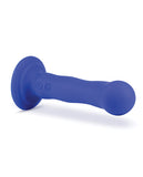 Impressions Santorini Rechargeable Silicone 6.5" Blue Vibrating Dildo