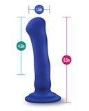 Impressions Santorini Rechargeable Silicone 6.5" Blue Vibrating Dildo