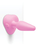 Beginner's Vibrating Pink Tapered Butt Plug by b-Vibe