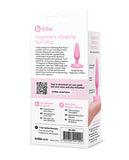 Beginner's Vibrating Pink Tapered Butt Plug by b-Vibe