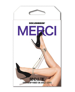 Merci Hogtie - Hemp Bind & Tie Wrist or Ankle Cuffs