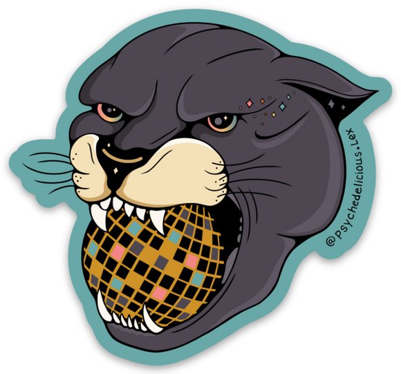 Disco Panther (Large) - Sticker
