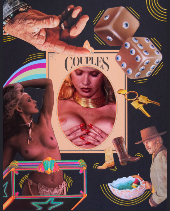Golden High Rollers - Collage Art Print