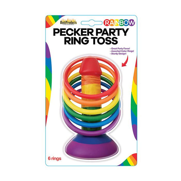 Rainbow Pecker Party Ring Toss