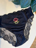Hand Embroidered Lace-Back Bikinis