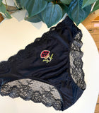 Hand Embroidered Lace-Back Bikinis