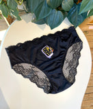 Hand Embroidered Lace-Back Bikinis