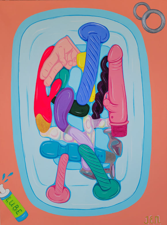 'Just a Bucket a Dildos' Print