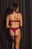 Boysenberry Lace Thong