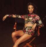 Garden of Eden Mesh Long Sleeve Crop (M, L, 3X Remaining)