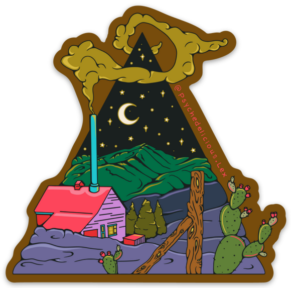Midnight Cabin - Sticker