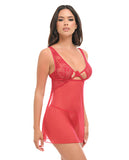 Tiana Red Lace Babydoll