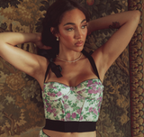 Lilac Rose Lace Bustier