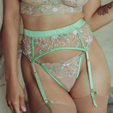 Doll Floral Embroidered Bralette and G-String Set (3X remaining)