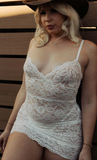 Classic White Lace Mini Slip