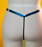 Denim & Brass Stretch Lace G-String