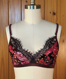 Tapestry Velvet Burnout Triangle Bralette