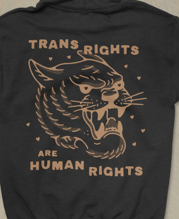 'Trans Rights are Human Rights' Tee V. 2 - Black