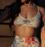 Honeybee Floral Mesh Bralette