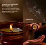 Burn Massage Oil Candles by maude - no. 0 -Unscented 4oz