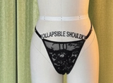 Black 3-Lace G-String
