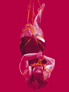 Shibari Raspberry Invert Print