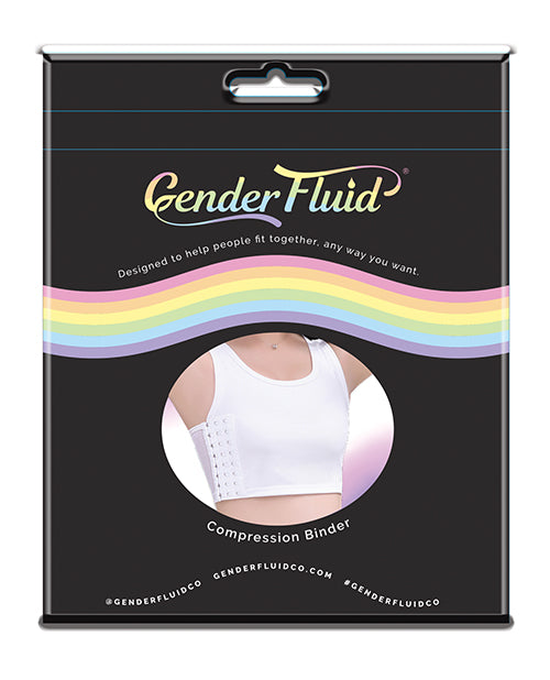White Chest Compression Binders by Gender Fluid