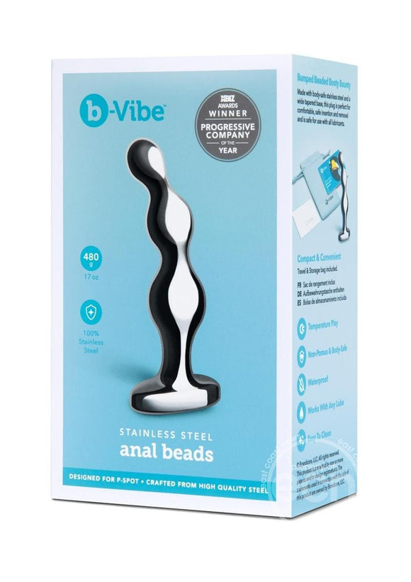 Stainless Steel Anal Beads by B-Vibe