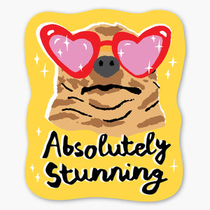 'Absolutely Stunning' Dog Sticker