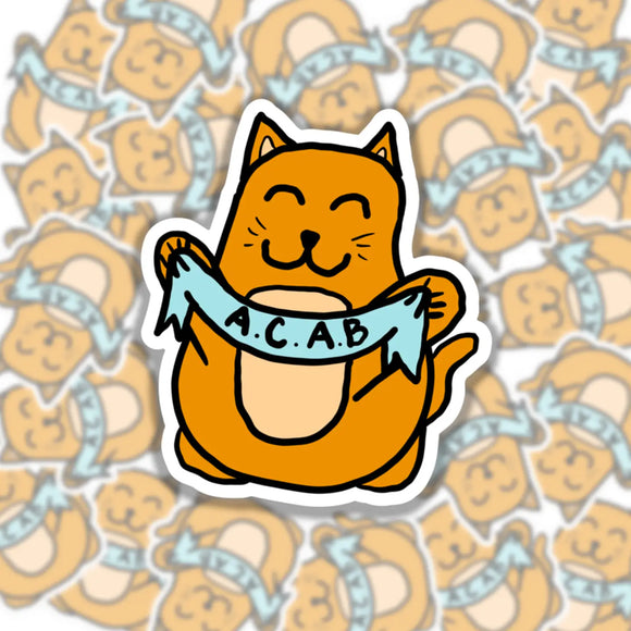 'A.C.A.B. Cat' Sticker