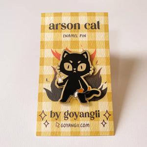 Arson Cat Enamel Pin