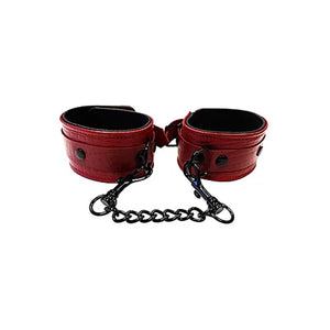 Rouge Anaconda Leather Wrist Cuffs