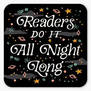 'Readers Do It All Night Long' Sticker