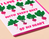 'Love You with Every Beet of My Heart' Card