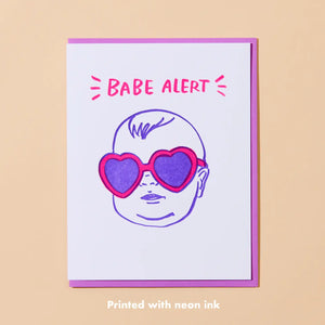 'Babe Alert' Greeting Card