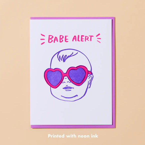 'Babe Alert' Greeting Card