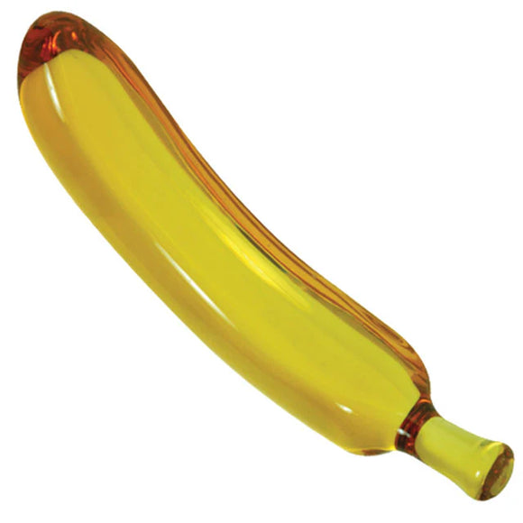 Yellow Banana Glass Dildo