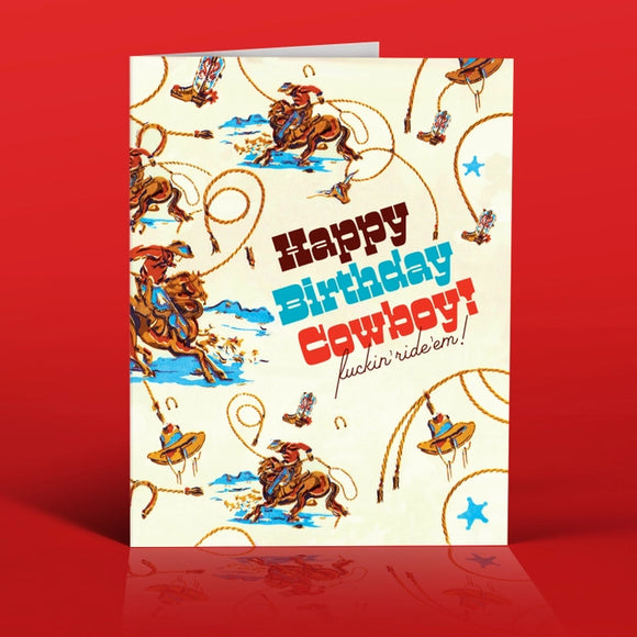 'Birthday Cowboy' Card