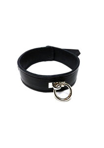 Classic Adjustable Leather Single-Ring Collar