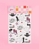 'Here Comes The Brides' Temporary Tattoos -Queer Femme, Lesbian Bachelorette