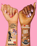 'Here Comes The Brides' Temporary Tattoos -Queer Femme, Lesbian Bachelorette