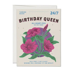 'Birthday Queen' Birthday Card