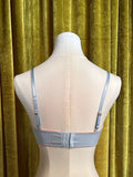 Powder Blue Triangle Ribbed Bralette