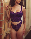 Violet Lace G-String