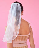 Pearl Bridal Veil for Bachelorette Party