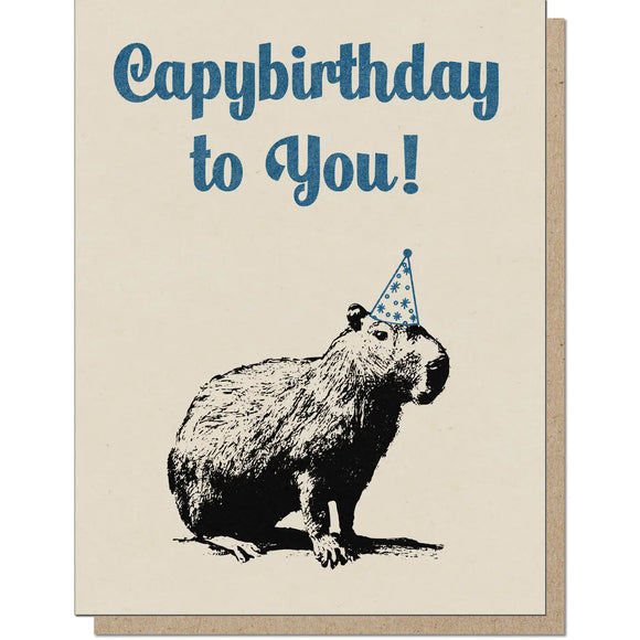 'Capybirthday To You' Birthday Card