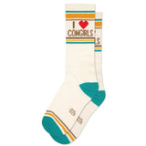 'I ❤️ Cowgirls' Ribbed Crew Socks